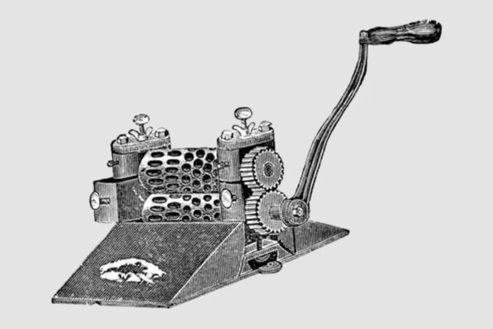 Early hand-operated confectionery machine